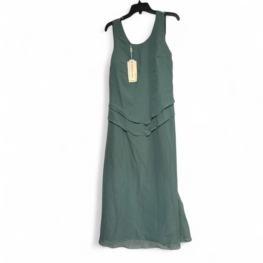 Sage Green Chiffon Midi Dress Size 10 NWT | Bridesmaid / Formal Occasion Dress